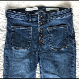 pilcro & the letterpress high-rise 5 button jean